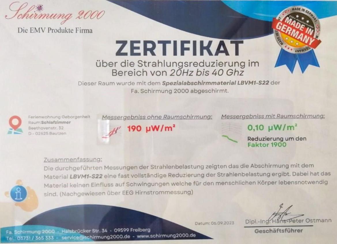 Fewo Geborgenheit Asza Mit Strahlungsfreien Zonen Bautzen Esterno foto